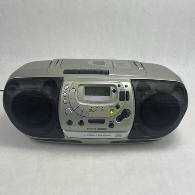 Philips Magnavox AZ1518/17 CD Cassette Recorder Boom Box Stereo Tested