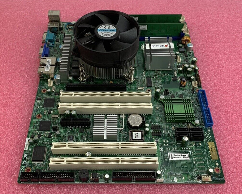 SuperMicro PDSM4 Motherboard Intel Pentium 4 3.4GHz 512MB RAM w/Shield