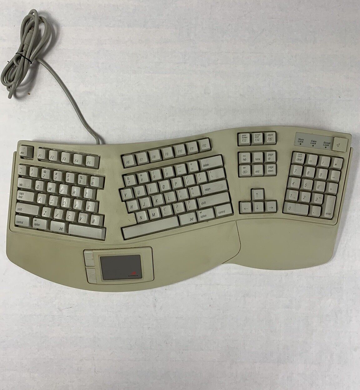 Mac Extend Ergonomic Mechanical Keyboard Glidepoint Trackpad EKB-905TP