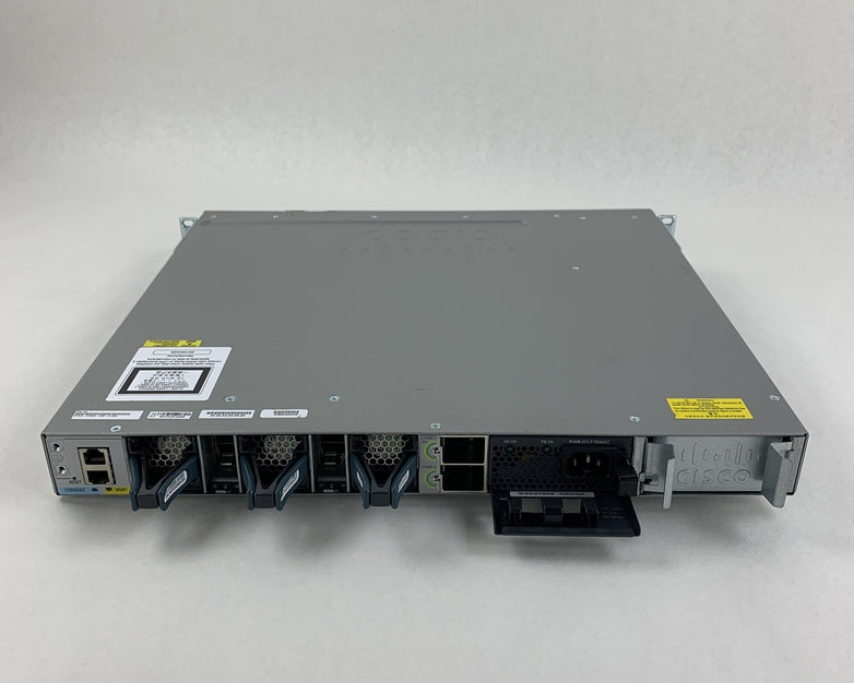 Cisco WS-C3850-48P-S 48 Port POE+  Tested Reset Gigabit Switch 1x Power Supply
