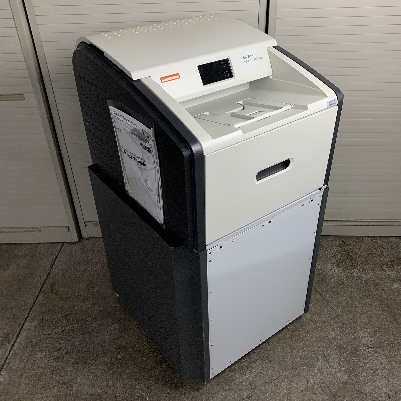 Carestream DryView 5700 Laser Imager w/ Standing Rolling Rack Tested and Prints