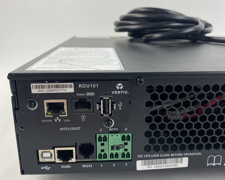 Vertiv Liebert GXT5-2000LVRT2UXL Backups Rack/ Tower - No Batteries No Rack Ears