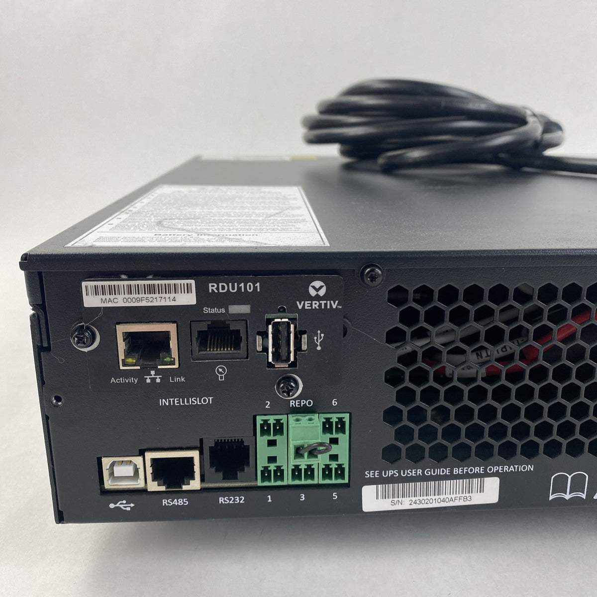 Vertiv Liebert GXT5-2000LVRT2UXL Backups Rack/ Tower - No Batteries No Rack Ears8