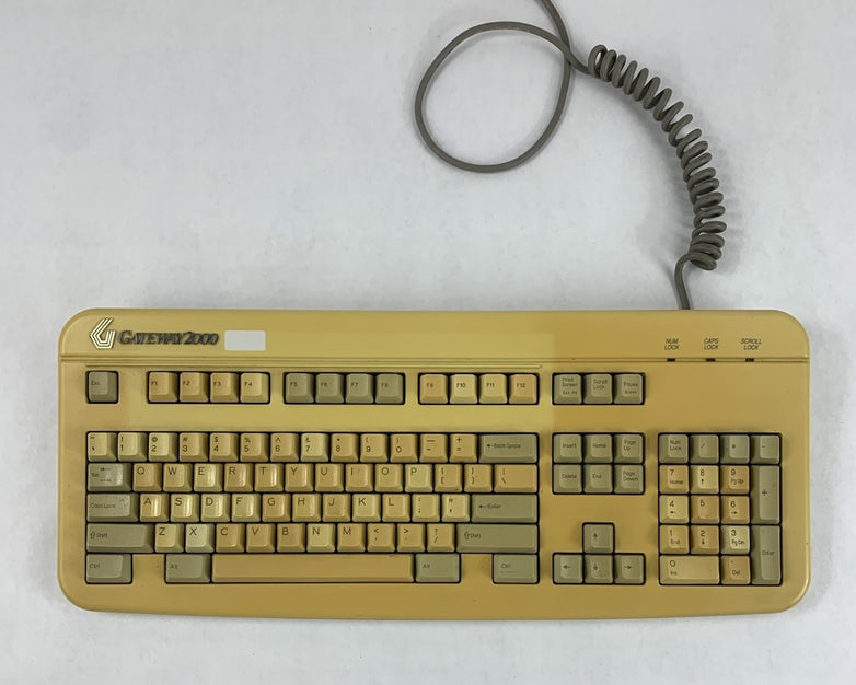 Gateway 2000 2189013-00-002 PS/2-Wired Mechanical Keyboard - Severe Yellowing