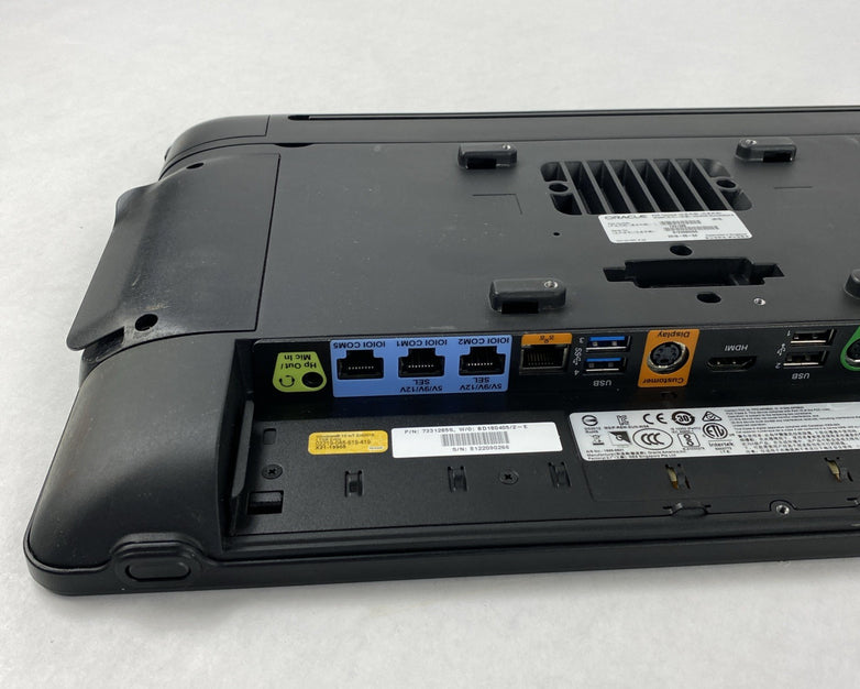 Oracle Micros Workstation 6 Atom E3827 1.74GHz 4GB RAM POS w/ Stand - No HDD/AC