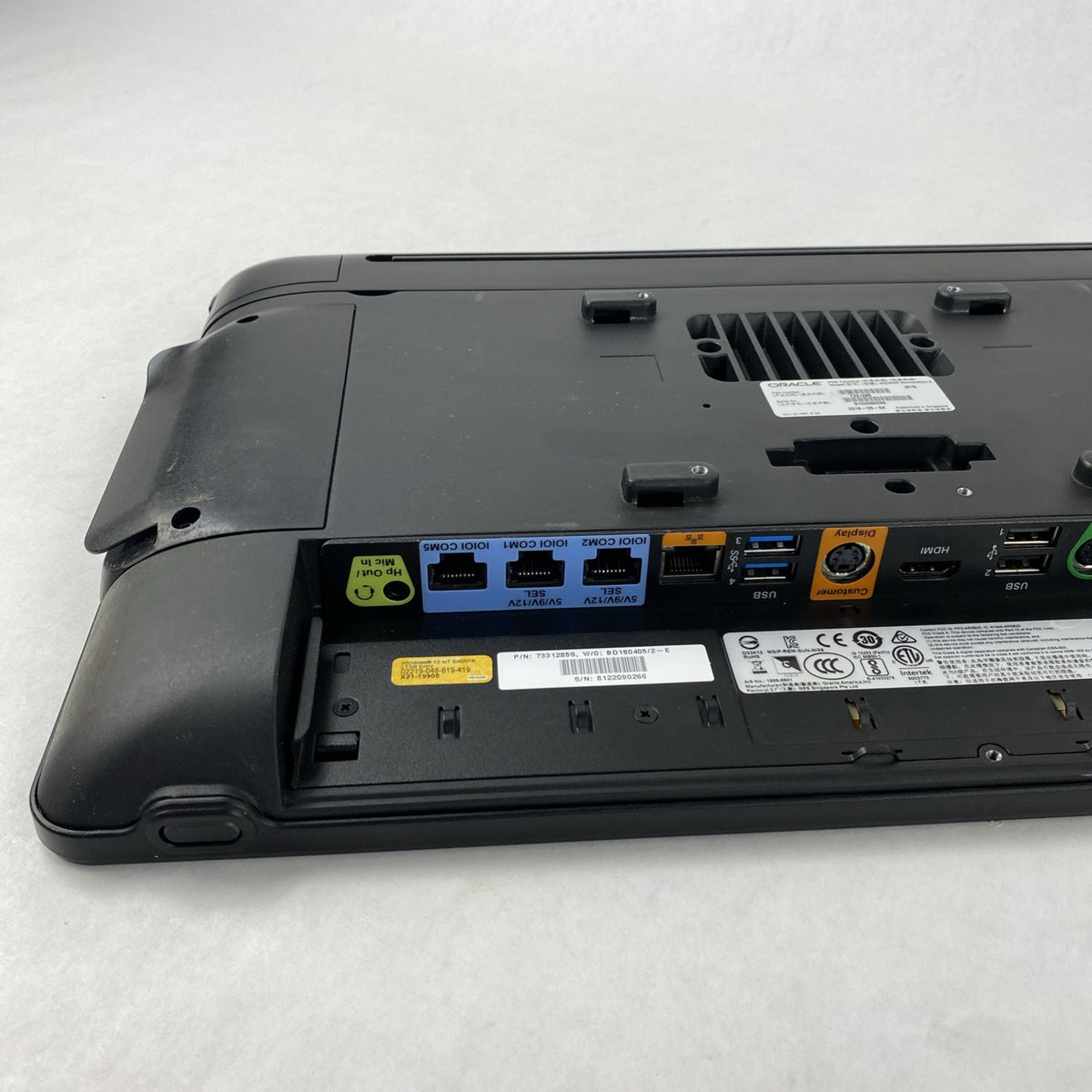 Oracle Micros Workstation 6 Atom E3827 1.74GHz 4GB RAM POS w/ Stand - No HDD/AC13