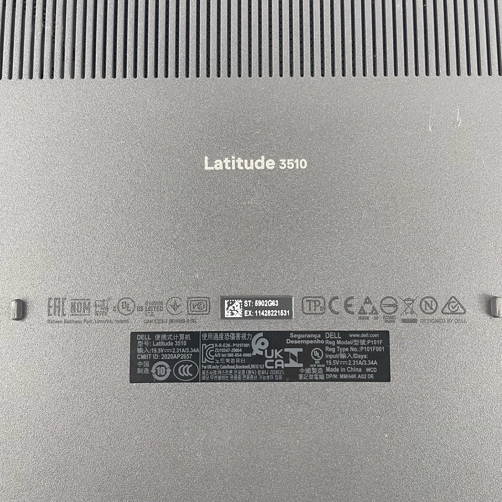 Dell Latitude 3510 15.6" i7-10510U 1.80 GHz 8 GB RAM No SSD/OS/AC/Batt14