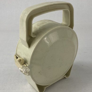 Vintage PORT-A-PHONE Leviton Cable 50 Foot Telephone Cord Reel Double Outlet