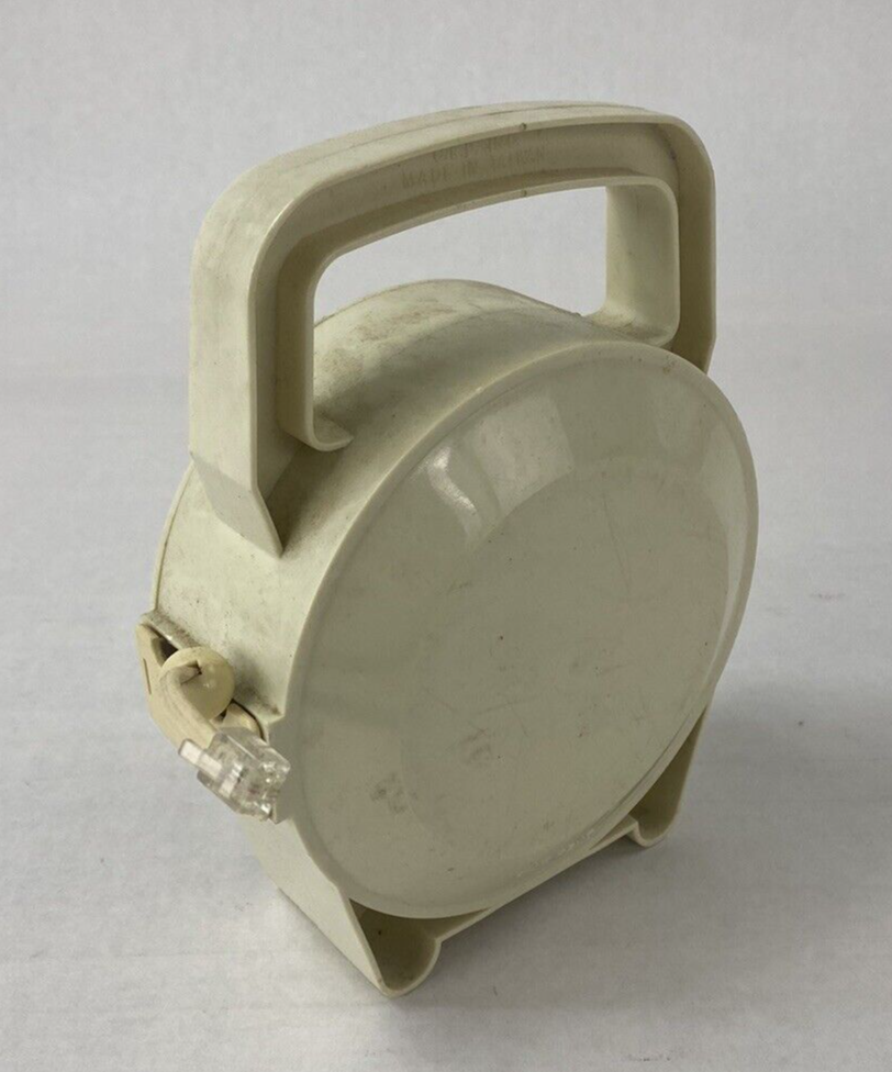 Vintage PORT-A-PHONE Leviton Cable 50 Foot Telephone Cord Reel Double Outlet
