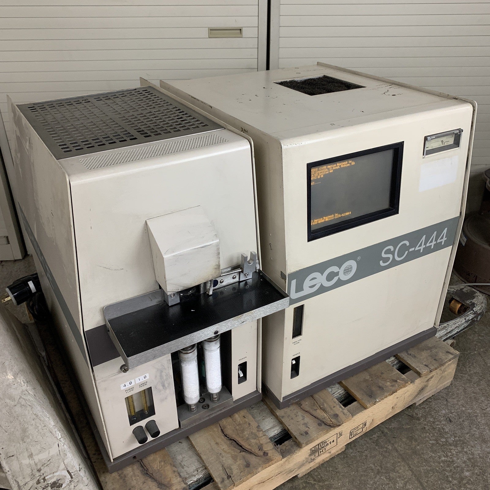 Leco Corp. SC-444 Carbon and Sulfur Analyzer /w 602-500 Furnace No HDD