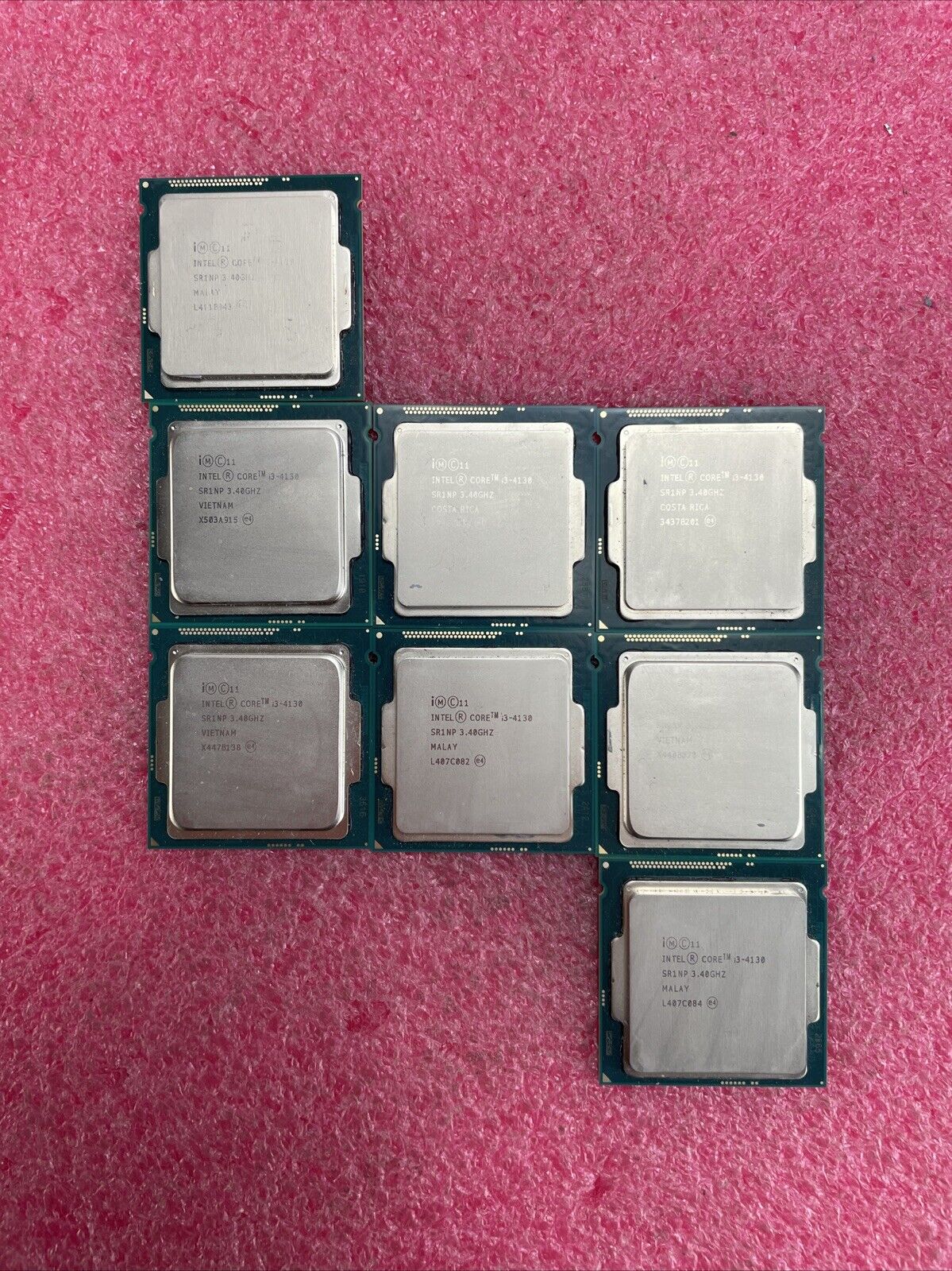 Lot of 8 Intel Core i3-4130 SR1NP 3.4GHz Processor