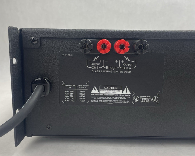 Crest Audio Vs450 Power Amplifier (225w/225w)