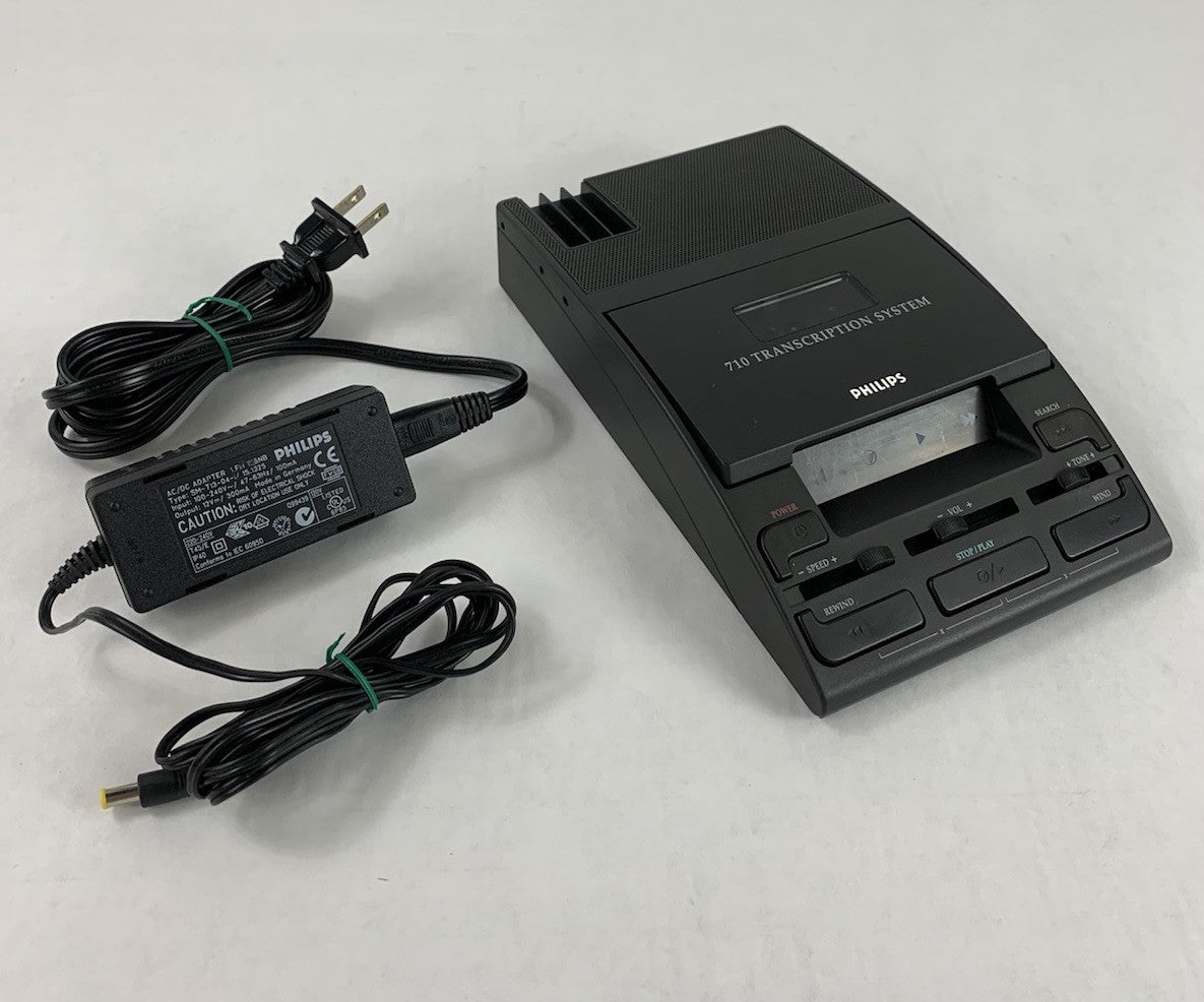 Philips 710 Transcription System w/ AC Adapter Power Supply0