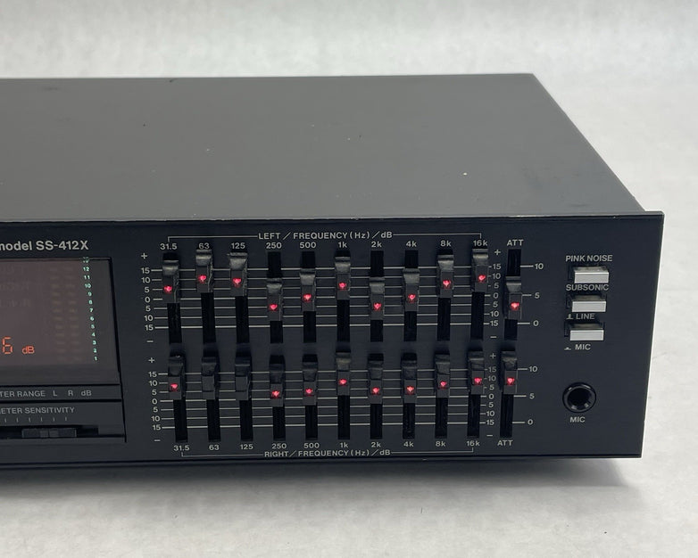 ADC SS-412X 10 Band Equalizer For Parts Weak Right Side Output