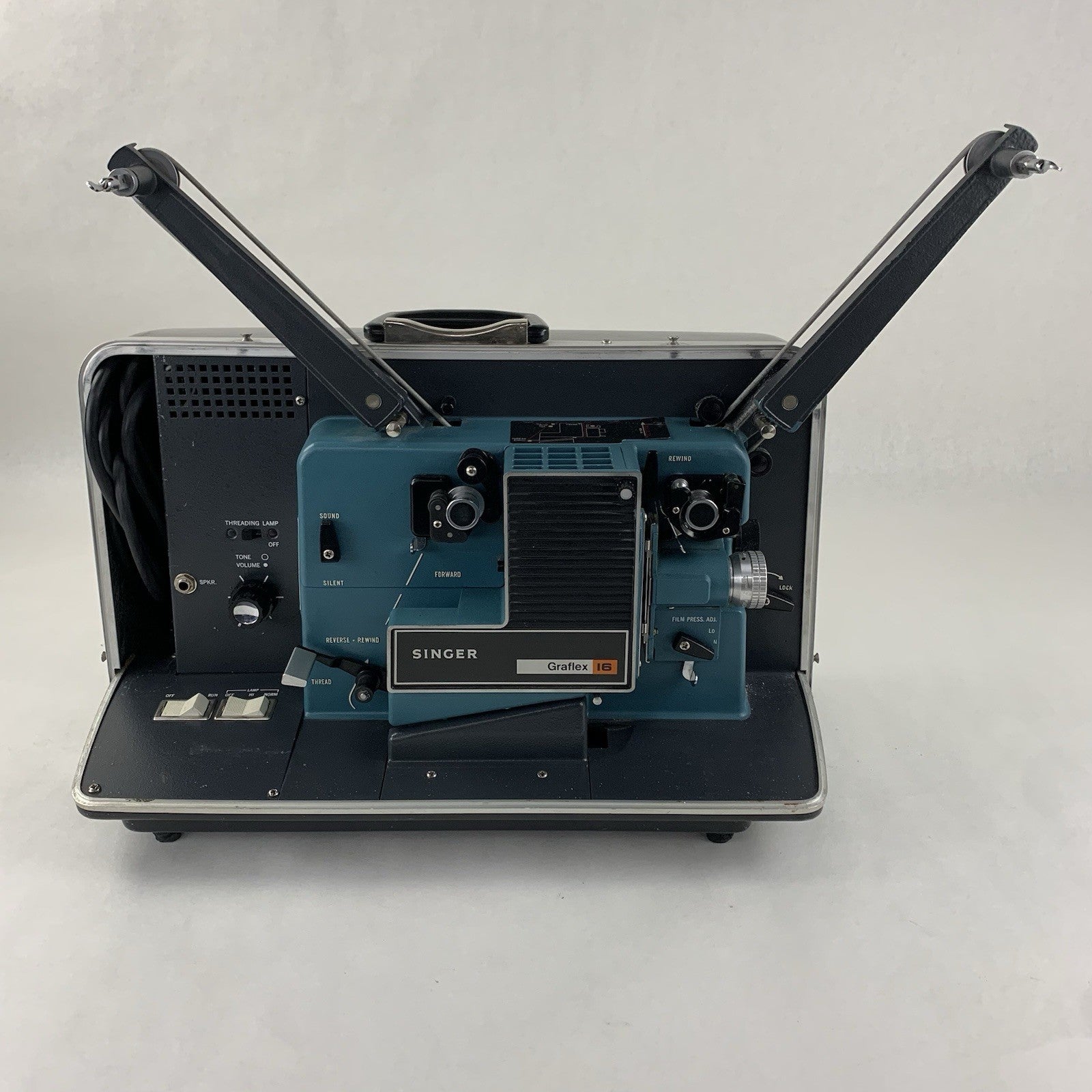 Singer Graflex 16 Sound Projector Power Tested Speaker Hums5