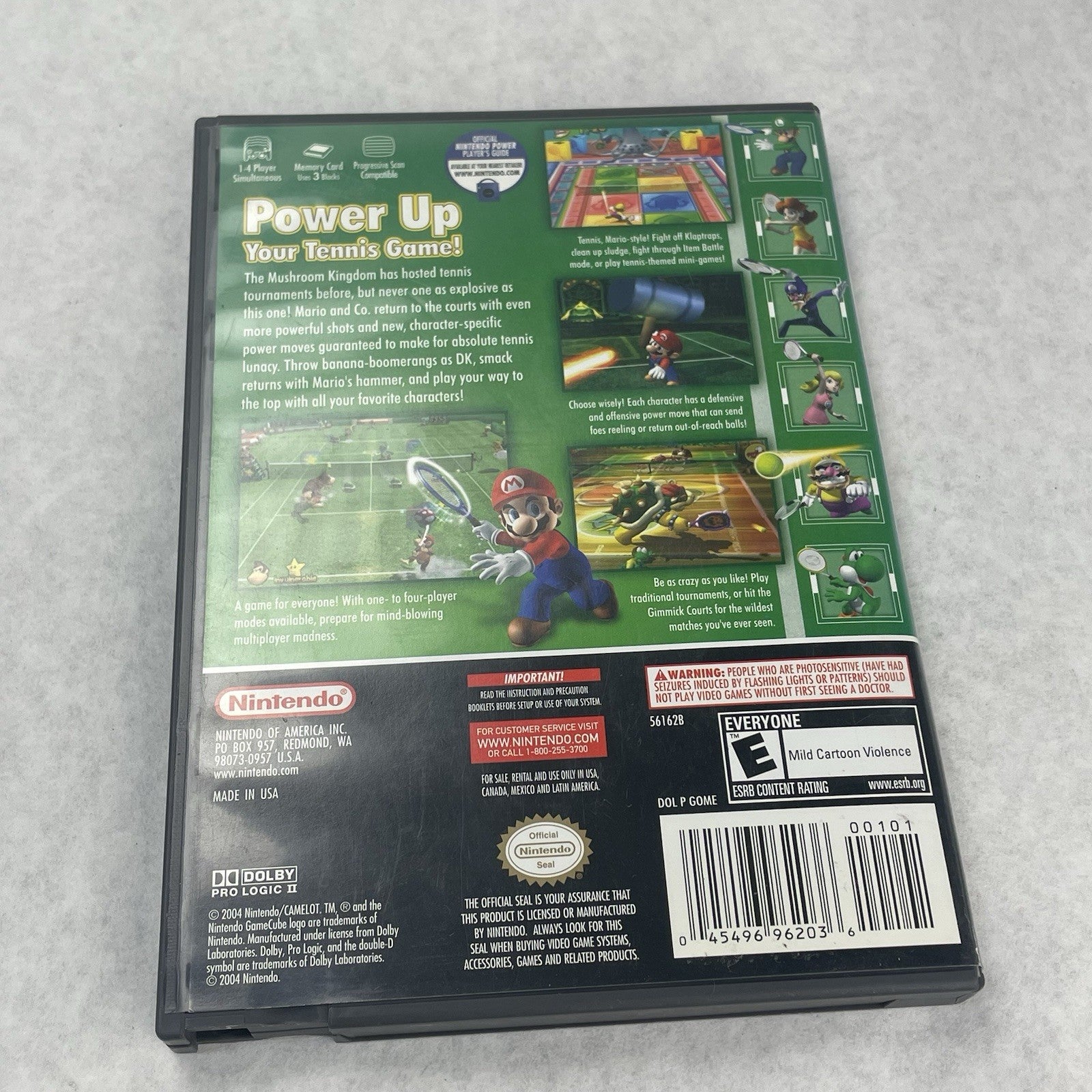 Nintendo Mario Power Tennis GameCube Tested Working2