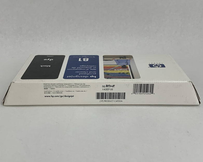 HP C4950A 81 Black Printhead Cleaner Designjet 5000 5500 New  OEM Box Sealed 08