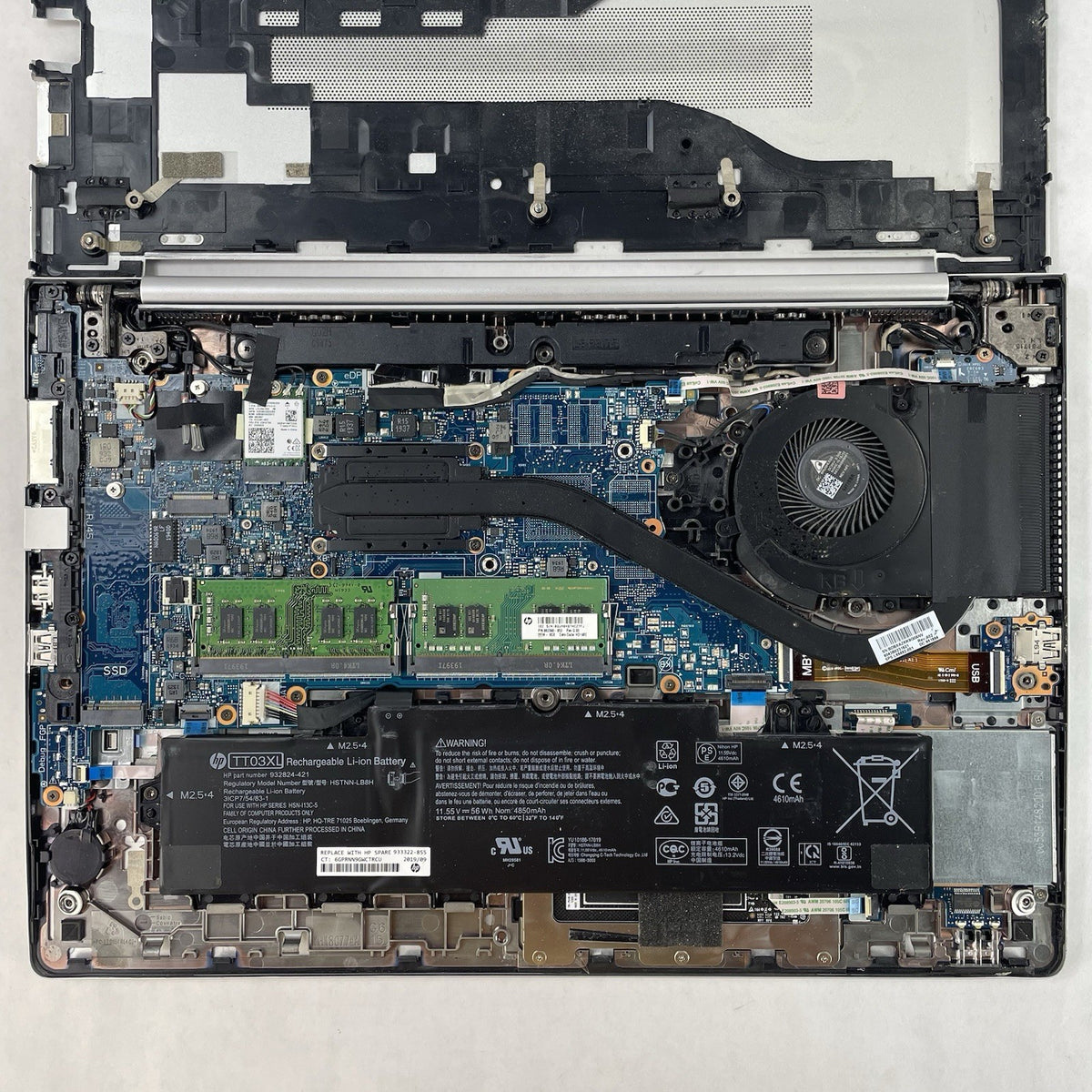 HP EliteBook 850 G6 15.6" i5-8365U 1.60 GHz 16 GB RAM No SSD/OS/AC - Hinge16