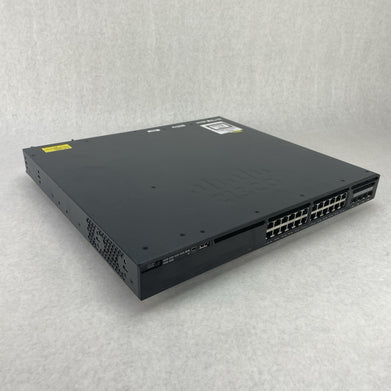 Cisco Catalyst WS-C3650-24PS-S 24 Port PoE+ 4x1G V05  1x PS - Tested Reset