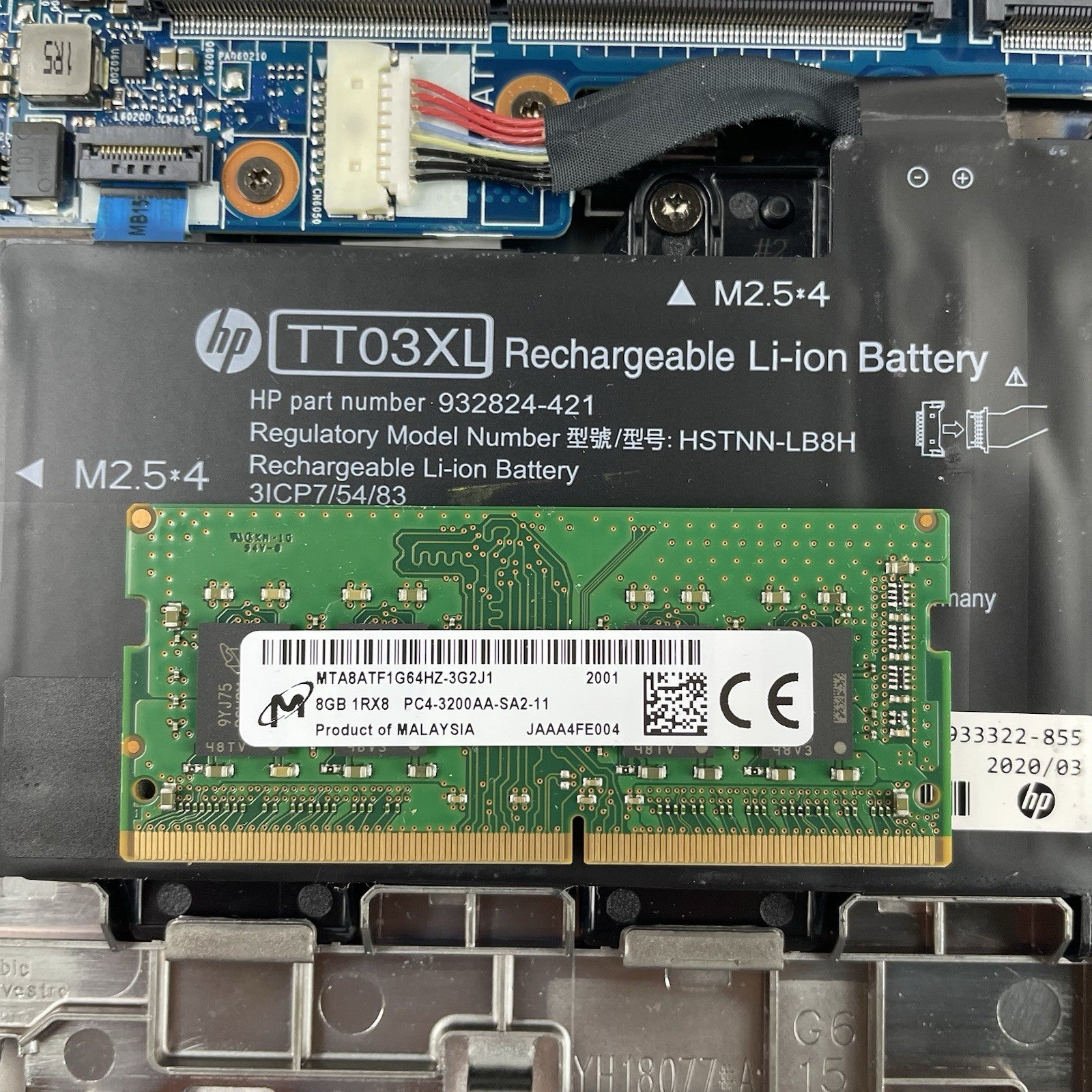 HP EliteBook 850 G6 15.6" i5-8365U 1.60 GHz 8 GB RAM No SSD/OS/AC - Heat Spot20