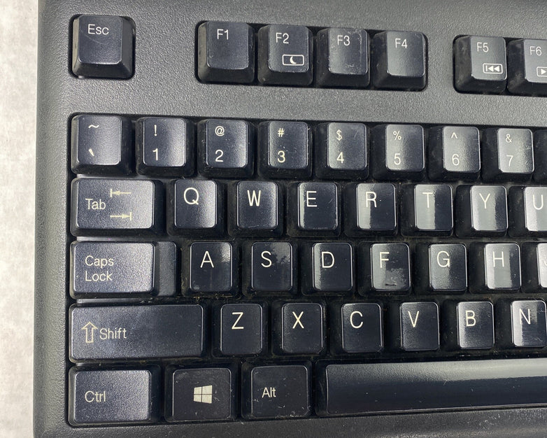 HP 701424-001 USB Desktop Office Quiet Keys KU-1156 Keyboard 672647-00 Black