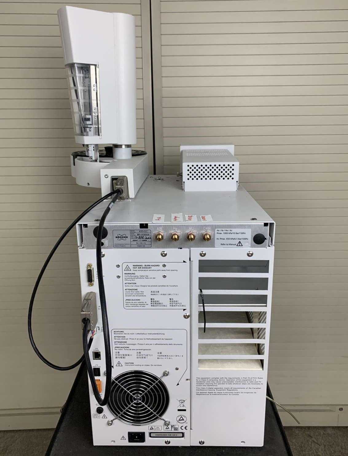 Bruker 430-GC Gas Chromatograph w/ Varian CP8400 Autosampler Powers Tested