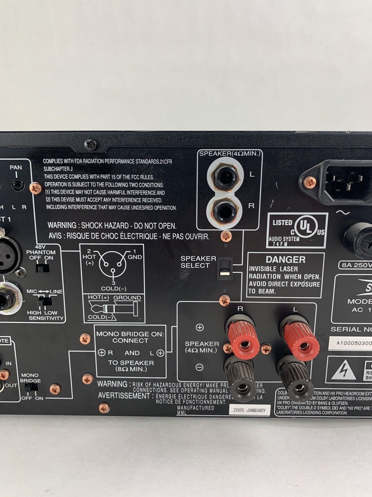 SuperScope PAC770U Professional Sound System Mixer CD Player Tested Mic 1 Bad