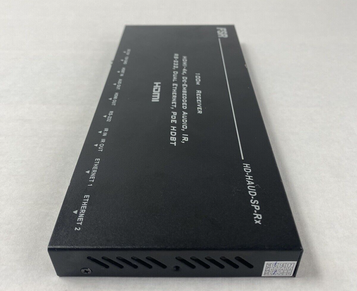 FSR HD-HAUD-SP-Rx 100M Receiver HDMI-4K De-Embedded Audio Untested