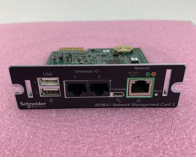 APC AP9641 UPS Network Management Card 3 with 2 USB ports Tested Reset