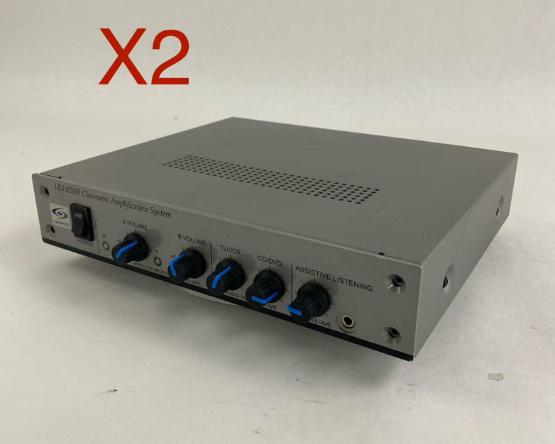 Lightspeed LES 820iR  Classroom Amplification System Untested Lot of 2