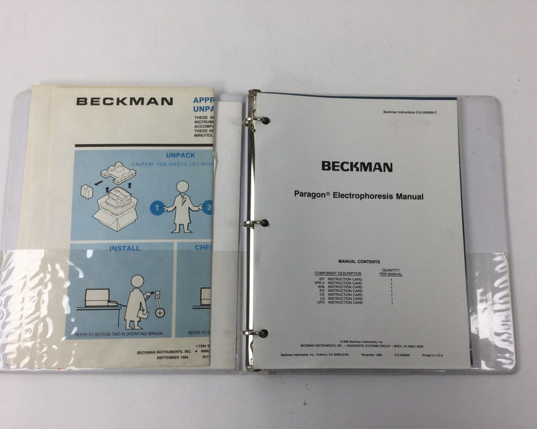 Beckman Paragon Electrophoresis Manual