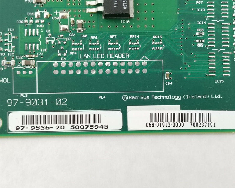 Radisys 97-9031-02 97-9536-20 Quad Ethernet Server PCI Network Adapter Card