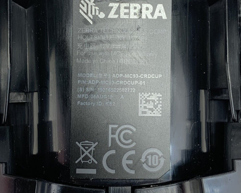 Zebra ADP-MC93-CRDCUP Single Slot Cradle Adapter