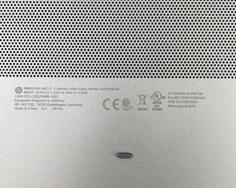 HP EliteBook 850 G8 15.6" i5-1145G7 2.60 GHz 16 GB RAM No SSD/OS/AC/Batt