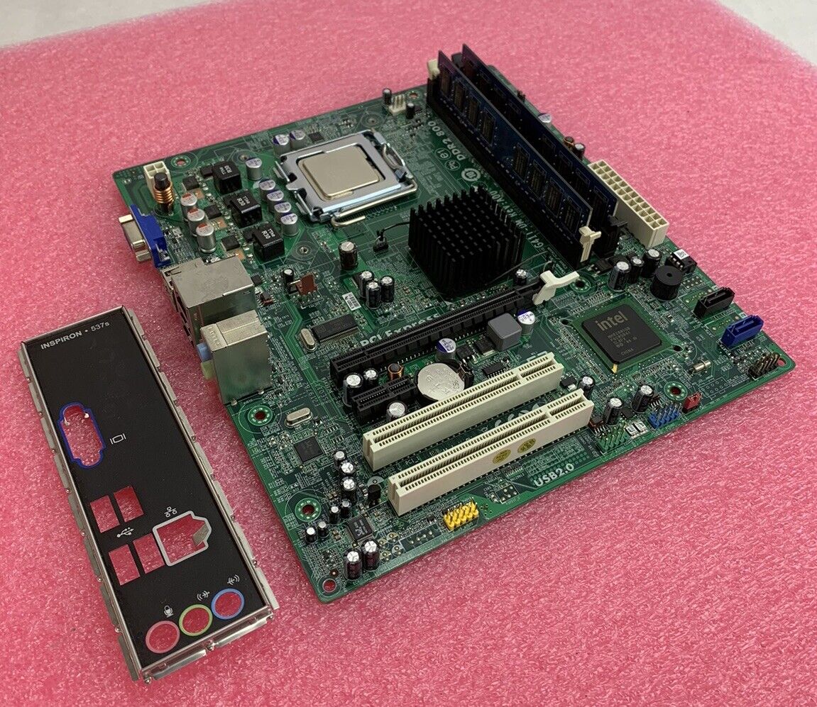 Dell 0U880P Motherboard Intel Pentium E5200 2.50GHz 4GB RAM w/ Shield