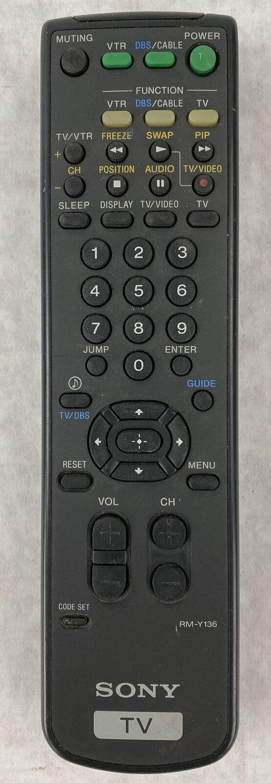 Sony RM-Y136 TV Remote Control Tested OEM For Sony Televisions