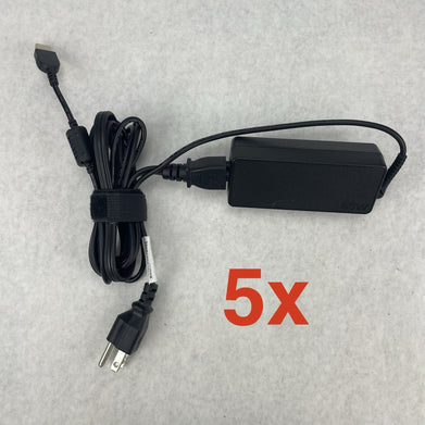 Lenovo PA-1650-72 ,FRU  PN: 00PC757 65W Laptop AC Adapter/Power Lot of 5