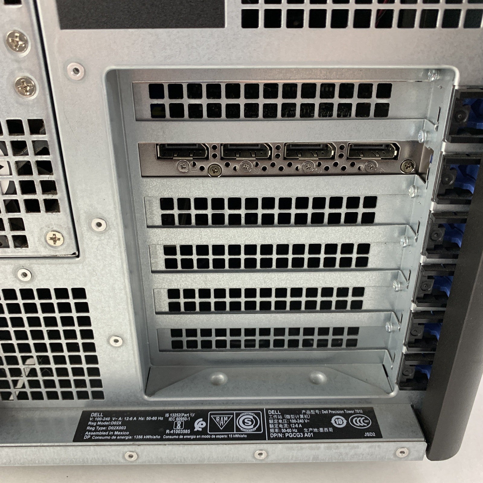 Dell Precision Tower 7910 Intel Xeon E5-2620V4 2.1 GHz 32 GB Ram No HDD No OS