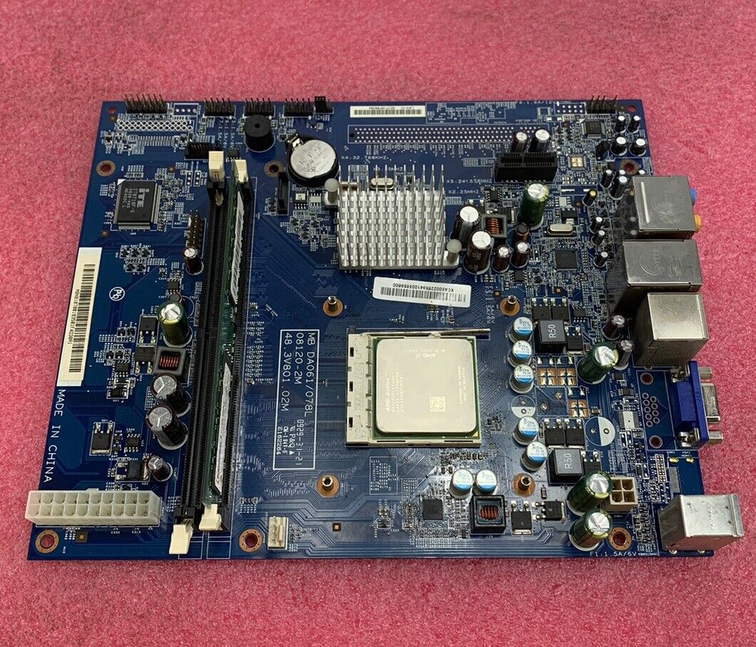 Acer eMachines DA061/078L Motherboard AMD Athlon 2850e 1.80GHz 2GB RAM No Shield