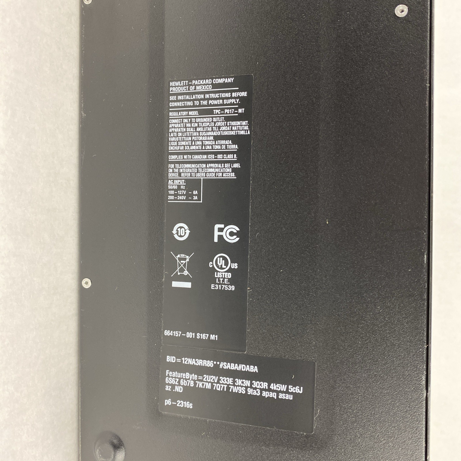 HP Compaq P6-2316s MT AMD A4-3420 2.80GHz 4GB RAM No HDD No OS