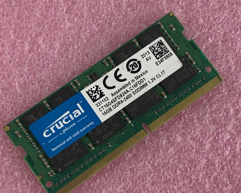 Crucial CT16G4SFD824A.C16FDD1 16 GB 1x16GB RAM DDR4 2400MHz Laptop Memory Ram