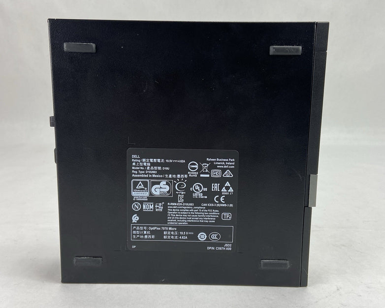 Dell Optiplex 7070 Micro Intel Core i5-9500T 2.2GHz 8GB RAM No AC/HDD/OS