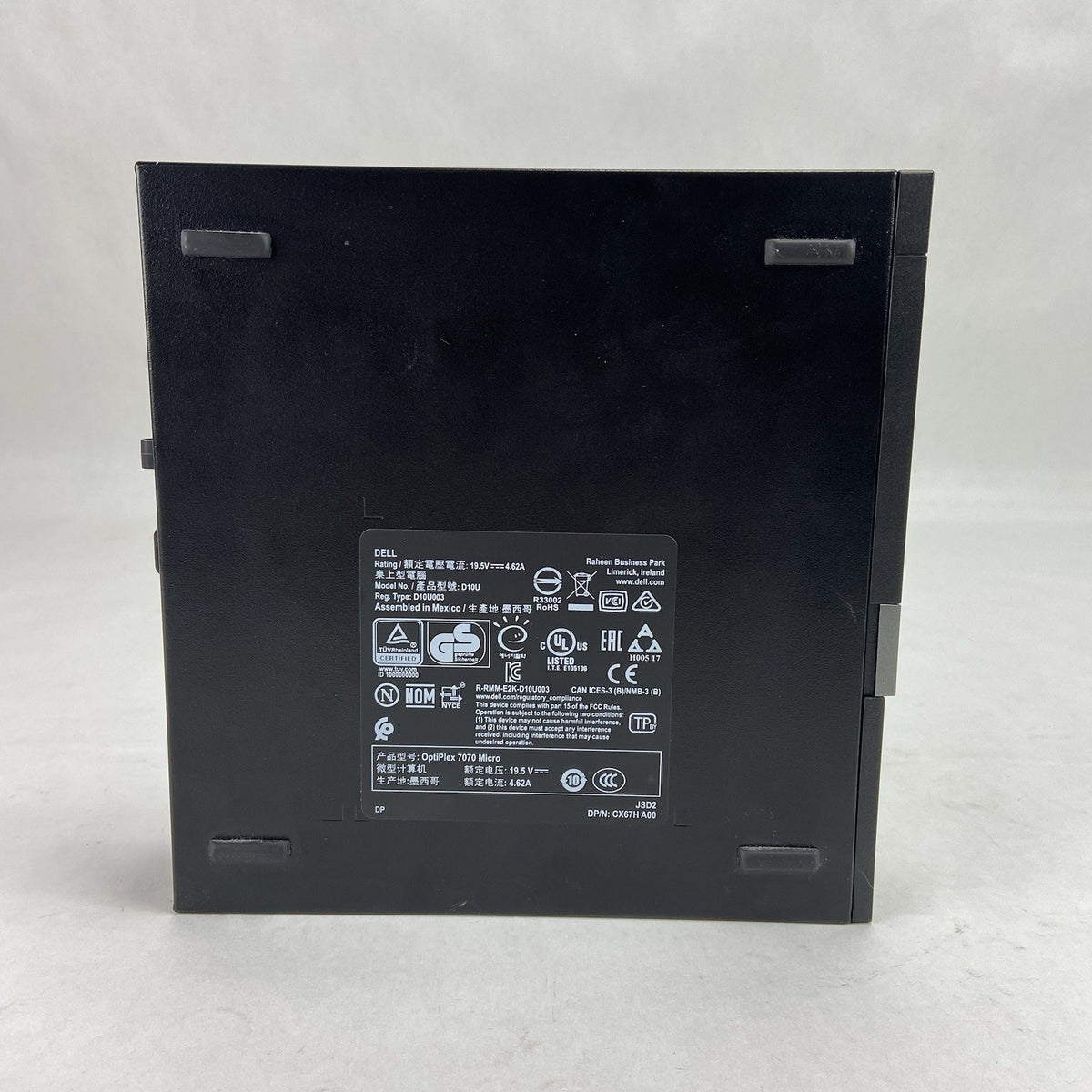 Dell Optiplex 7070 Micro Intel Core i5-9500T 2.2GHz 8GB RAM No AC/HDD/OS4