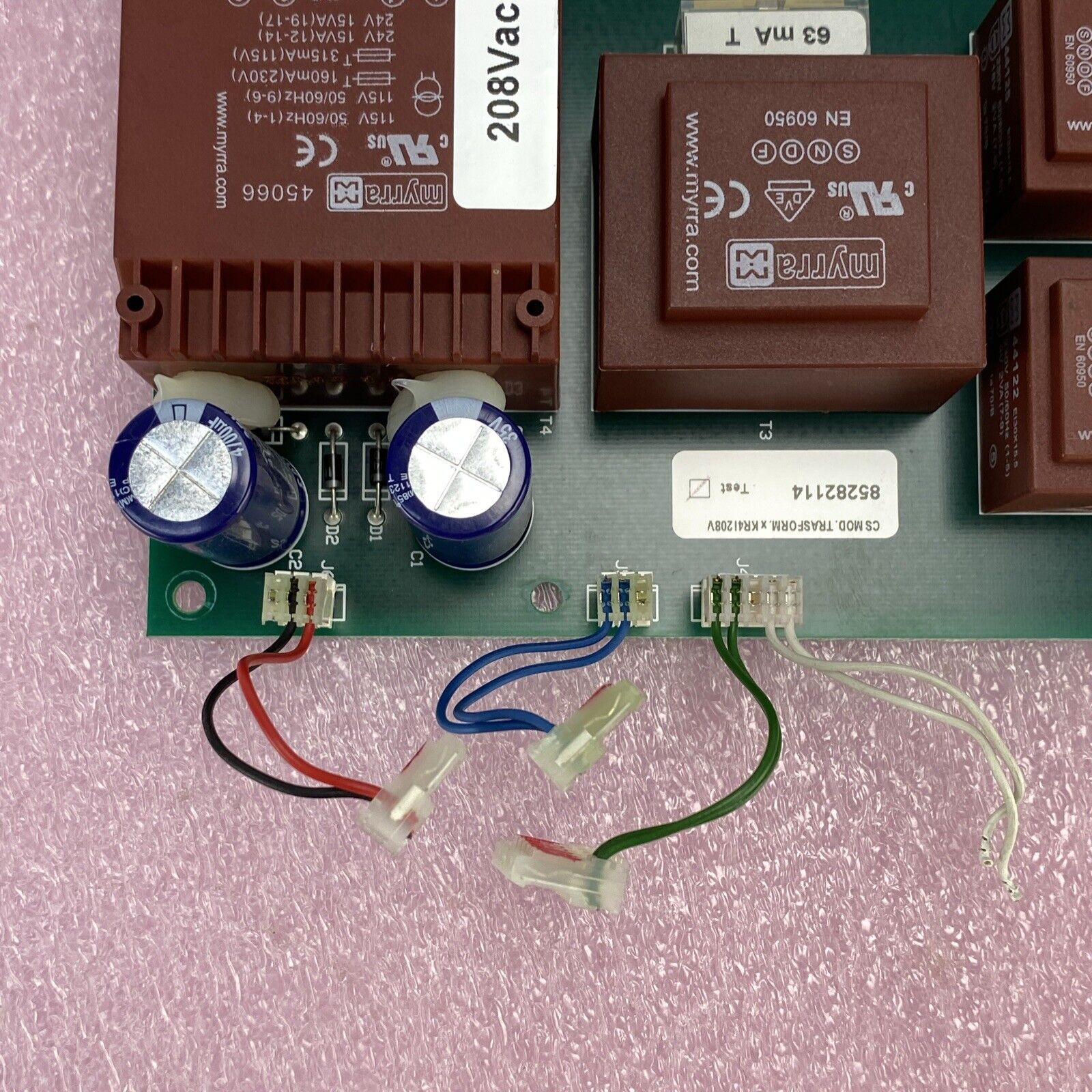 Thermo Scientific 85282114 Centrifuge HT6 208Vac 60Hz Transformer Board KR4I