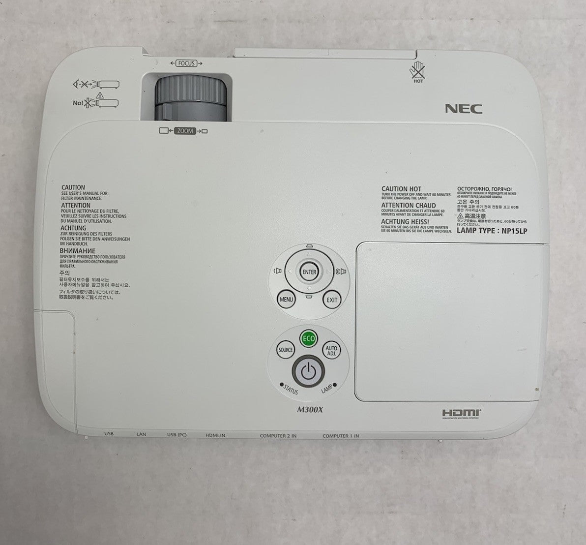 NEC NP-M300X LCD Lamp Projector 144 Lamp Hours w/ Remote8