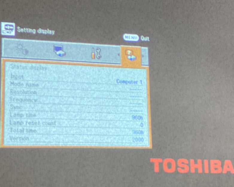 Toshiba TDP-T99 DLP Data Projector ONLY No Accessories No Remote No Case
