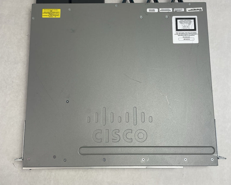 Cisco WS-C3850-48PW-S 48-Port PoE+ Gigabit Layer 3 Managed Switch Tested & Reset