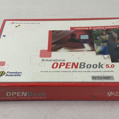 Freedom Scientific Open Book 5.0 PC Blind Scanning and Reading Software Sealed