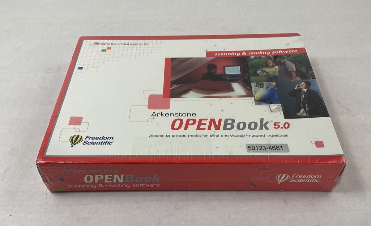 Freedom Scientific Open Book 5.0 PC Blind Scanning and Reading Software Sealed