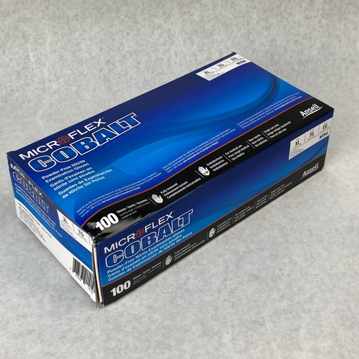 Ansell Cobalt N194 Powder Free Nitrile Examination Gloves Extra Large 1000 Count5